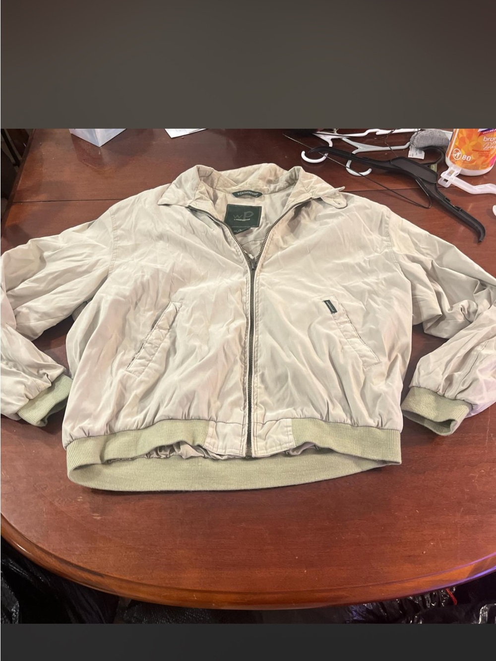 Vintage Weatherproof Light Green Bomber Jacket